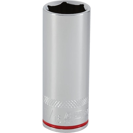 Channellock 3/8 In. Drive 11/16 In. 6-Point Deep Standard Socket 305421